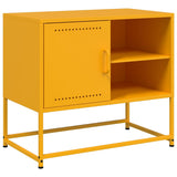 Meuble TV jaune moutarde 68x39x60,5 cm acier