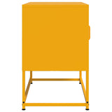 Meuble TV jaune moutarde 68x39x60,5 cm acier