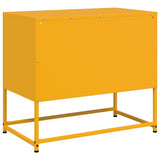 Meuble TV jaune moutarde 68x39x60,5 cm acier