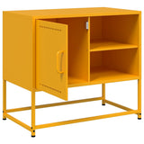 Meuble TV jaune moutarde 68x39x60,5 cm acier