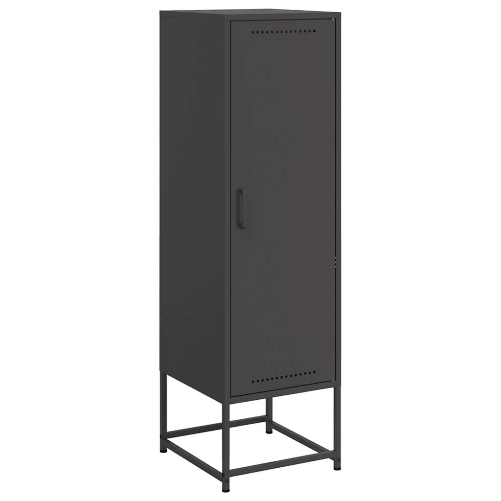 Buffet haut noir 36x39x123 cm acier