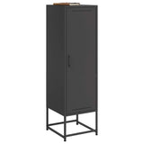 Buffet haut noir 36x39x123 cm acier