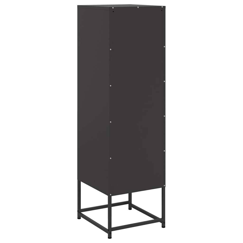 Buffet haut noir 36x39x123 cm acier