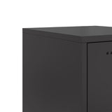 Buffet haut noir 36x39x123 cm acier