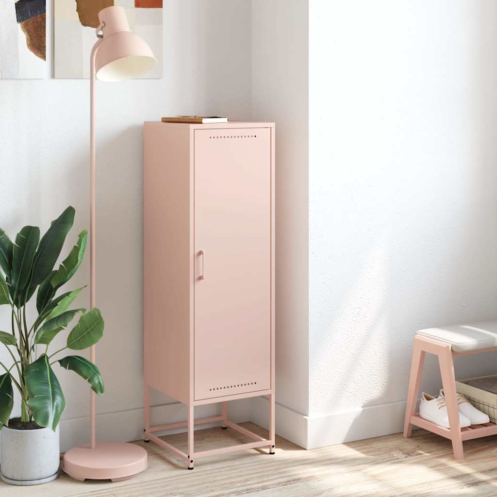 High pink sideboard 36x39x123 cm steel