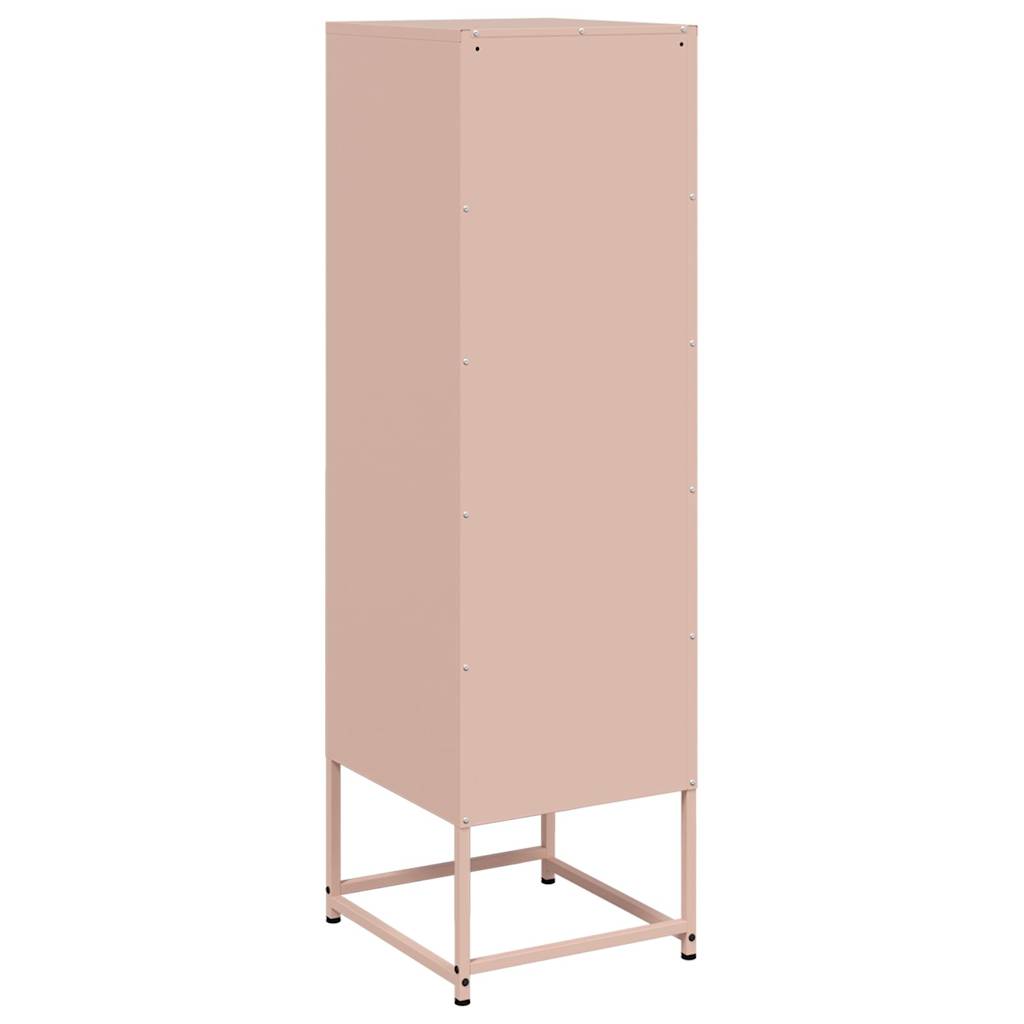 Buffet haut rose 36x39x123 cm acier