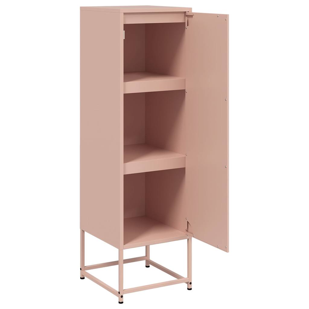 Buffet haut rose 36x39x123 cm acier