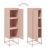 Buffet haut rose 36x39x123 cm acier