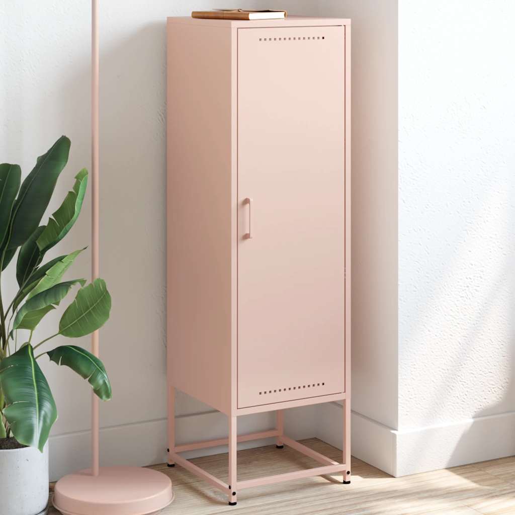 High pink sideboard 36x39x123 cm steel