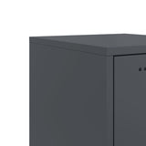 High anthracite sideboard 36x39x123 cm steel