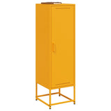 Buffet jaune moutarde 36x39x123 cm acier