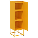 Buffet jaune moutarde 36x39x123 cm acier