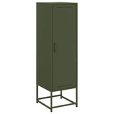 Olive green sideboard 36x39x123 cm steel