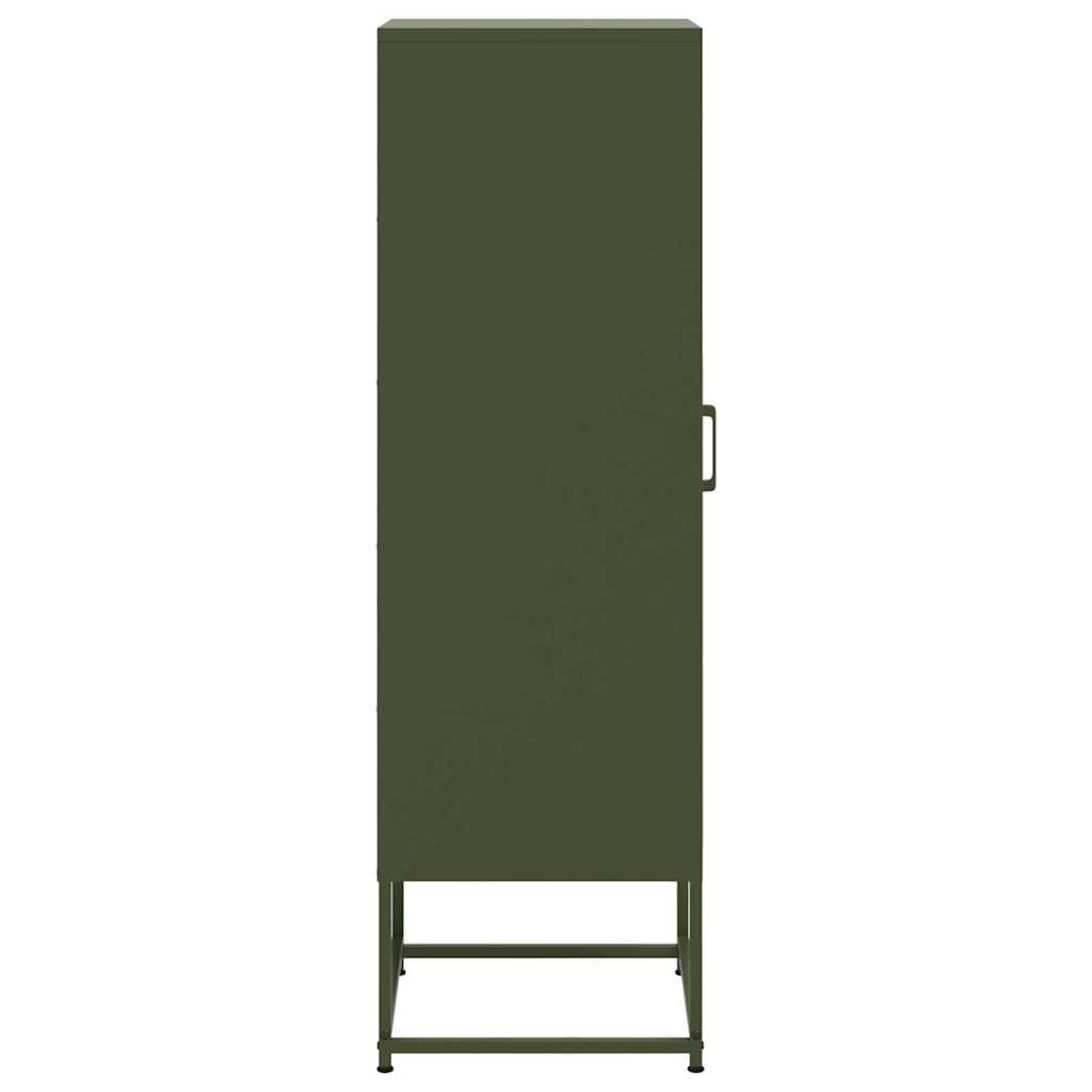 Buffet vert olive 36x39x123 cm acier