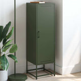 Olive green sideboard 36x39x123 cm steel