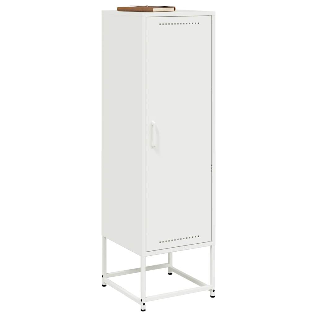 Buffet haut blanc 36x39x123 cm acier