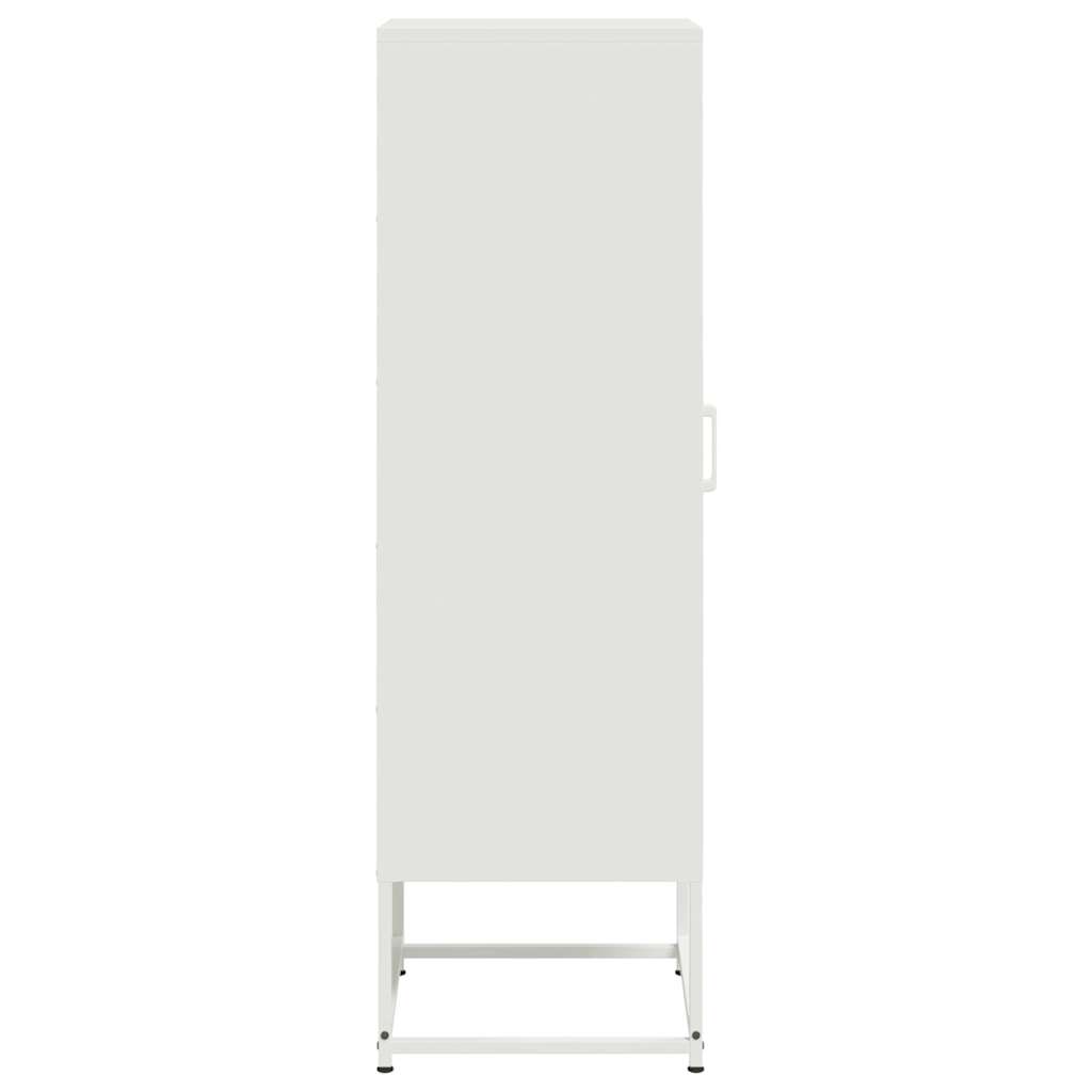 Buffet haut blanc 36x39x123 cm acier