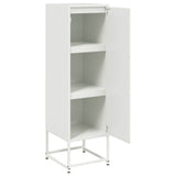 Buffet haut blanc 36x39x123 cm acier