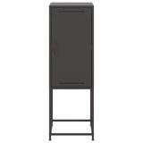 Buffet haut noir 36x39x107 cm acier