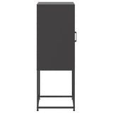 Buffet haut noir 36x39x107 cm acier