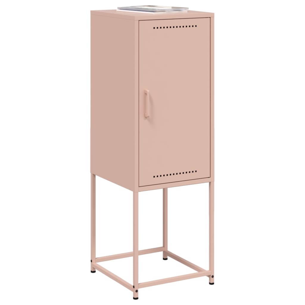 Buffet haut rose 36x39x107 cm acier