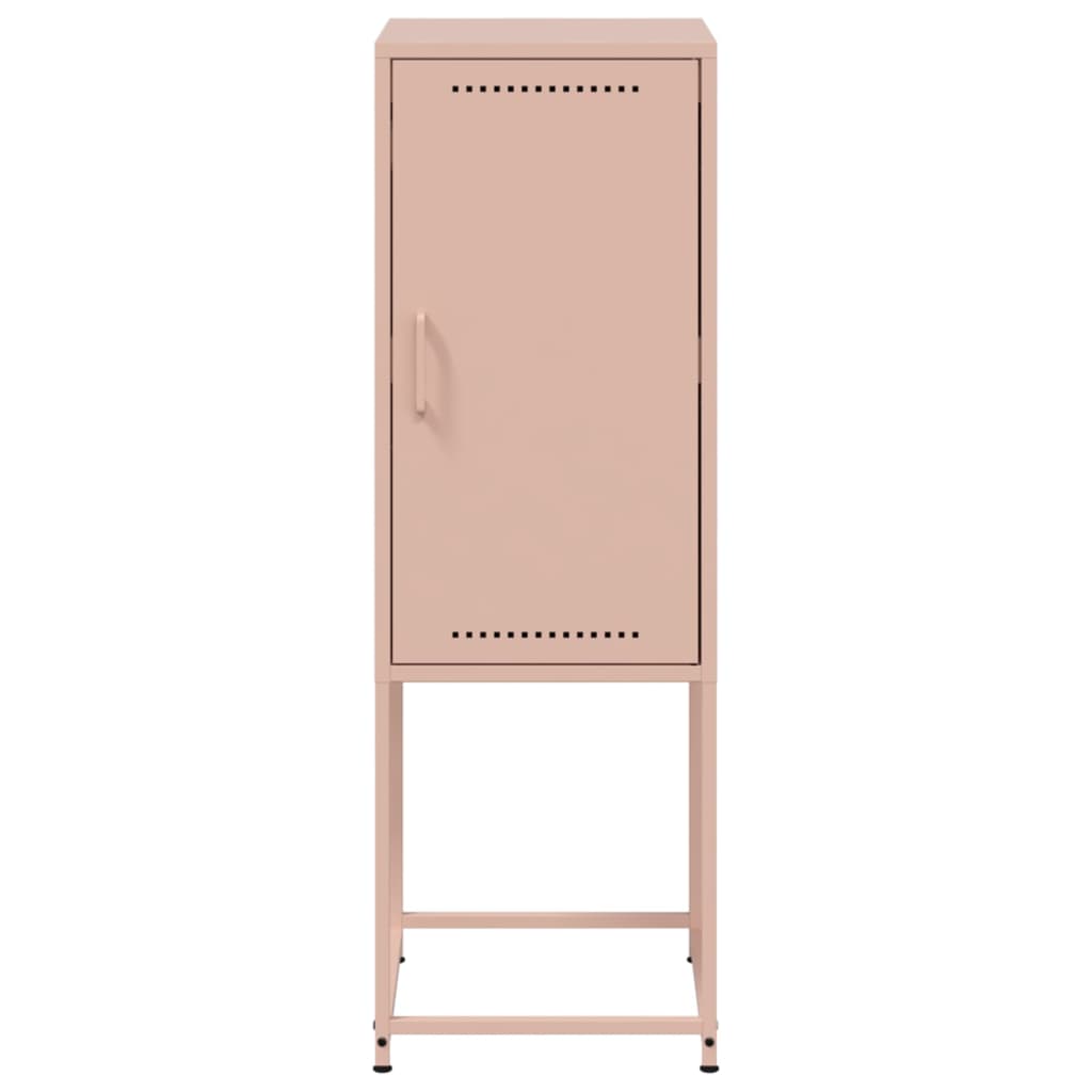 Buffet haut rose 36x39x107 cm acier