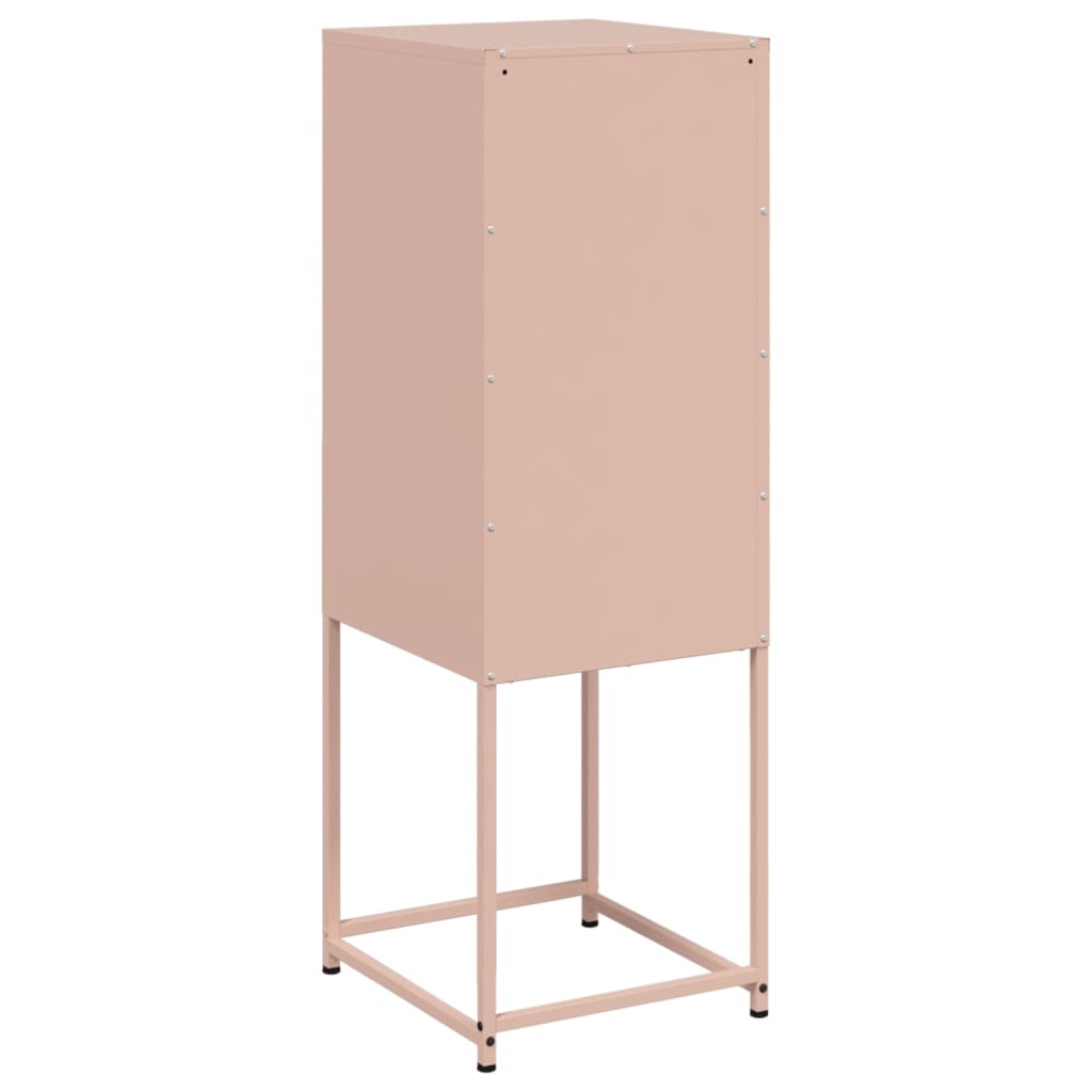 Buffet haut rose 36x39x107 cm acier