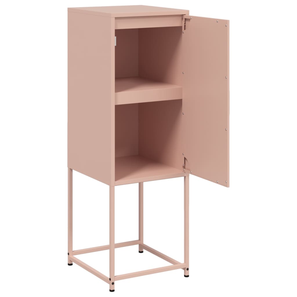 Buffet haut rose 36x39x107 cm acier