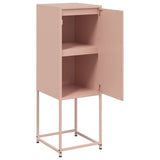 Buffet haut rose 36x39x107 cm acier