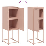 Buffet haut rose 36x39x107 cm acier