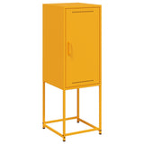 Buffet jaune moutarde 36x39x107 cm acier