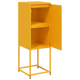 Buffet jaune moutarde 36x39x107 cm acier