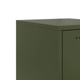 Buffet vert olive 36x39x107 cm acier