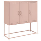 Buffet haut rose 100,5x39x107 cm acier