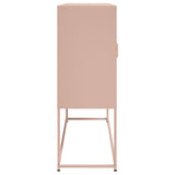 Buffet haut rose 100,5x39x107 cm acier