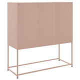 Buffet haut rose 100,5x39x107 cm acier