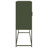 Buffet haut vert olive 100,5x39x107 cm acier