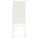 White high sideboard 100.5x39x107 cm steel