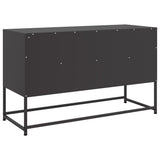 Black TV cabinet 100.5x39x60.5 cm steel