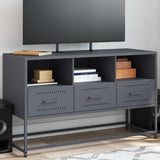 Anthracite TV cabinet 100.5x39x60.5 cm steel