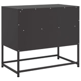 Meuble TV noir 68x39x60,5 cm acier