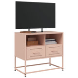 Meuble TV rose 68x39x60,5 cm acier