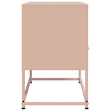 Meuble TV rose 68x39x60,5 cm acier