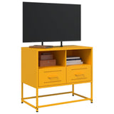 Meuble TV jaune moutarde 68x39x60,5 cm acier