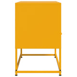 Meuble TV jaune moutarde 68x39x60,5 cm acier