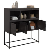 Buffet noir 100,5x39x107 cm acier