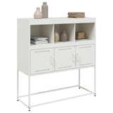 Buffet blanc 100,5x39x107 cm acier