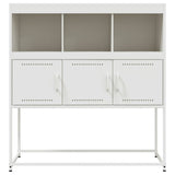 Buffet blanc 100,5x39x107 cm acier