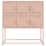 Buffet rose 100,5x39x107 cm acier