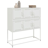 Buffet blanc 100,5x39x107 cm acier